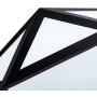 Modern Flush Mount Ceiling Lighting Fixture,24W 6500K Cool White LED Classic Black Metal Art Geometric Shape Ceiling Lamp for Living Room Kitchen Dining Room Study Mall