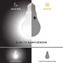 Amazon Basics 60 Watt Equivalent, Dusk to Dawn Sensor, Non-Dimmable - A19 LED Light Bulb, Daylight, 2-Pack