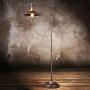 LITFAD Industrial Stylish Flared Floor Lamp Metal 1 Bulb Living Room Standing Floor Light with Boom Arm in Bronze for Bedroom Hotel Dining Room Restaurant