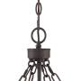 James Bronze Foyer Pendant Chandelier 15 3/4'' Wide Farmhouse Rustic Lantern Clear Glass 4-Light Fixture for Dining Room House Kitchen Island Entryway Bedroom - Franklin Iron Works
