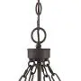 James Bronze Foyer Pendant Chandelier 15 3/4'' Wide Farmhouse Rustic Lantern Clear Glass 4-Light Fixture for Dining Room House Kitchen Island Entryway Bedroom - Franklin Iron Works