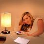 Touch Control Table Lamp with 2 Power Outlet and 2 USB Port, 3-Way Dimmable Desk Lamp Modern Table Lamp for Bedroom Living Room Office, Led Bulb Included (Table lamp with Outlet)