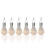 pearlstar Solar Light Bulbs Outdoor Waterproof Garden Camping Hanging LED Light Lamp Bulb Globe Hanging Lights for Home Yard Christmas Party Holiday Decorations (6 Pack-Clear Bulbs)