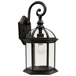 Trans Globe Lighting 4181 BK Outdoor Wentworth 16'' Wall Lantern, Black