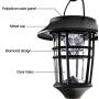 LeiDrail Solar Wall Lantern Lights Outdoor Hanging Lanterns Super Bright Warm White LED Wall Sconce Glass Landscape Lighting Decorative Waterproof with Hanging Hook - 2 Pack