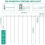 Window Curtain String Light 300 LED 8 Lighting Modes USB Powered Fairy Lights for Christmas Bedroom Party Wedding Home Garden Bedroom Decoration Outdoor Indoor(Warm White)(9.8ft X 9.8ft) Window Curtain String Light 300 LED 8 Lighting Modes USB Powered Fairy Lights for Christmas Bedroom Party Wedding Home Garden Bedroom Decoration Outdoor Indoor(Warm White)(9.8ft X 9.8ft)