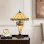 Tiffany Table Lamp, Capulina Handcrafted 24'' Stained Glass Table Lamp Shades, Tiffany Floor Lamps for Living Room, Stained Glass Lamp, Tiffany Desk Lamp - Gothic Glass Style