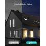 Floodlight Camera, Voger Security Camera Outdoor 2500-Lumen Brightness with Siren Alarm IP65 Waterproof 1080p Night Vision Motion-Activated and Two-Way Audio White