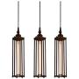 CMNNQ 3 Pack Retro Ceiling Pendant Light, Metal Industrial Hanging Lights Lamp, Classic Kitchen Table Dining Room Lighting Fixture 3PCS Without Bulbs (Black)