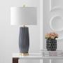 JONATHAN Y JYL5045B Roman 28.5'' Ceramic LED Lamp Contemporary,Transitional,Glam for Bedroom, Living Room, Office, College Dorm, Coffee Table, Bookcase, Gray