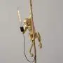 IJ INJUICY Monkey Pendant Light, Resin Hanging Lamp, Hemp Rope Ceiling Light Fitting for Kitchen, Bedroom, Living Dining Room, Corridor, Restaurant, Bar (Gold)