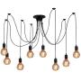 ZHMA Ceiling Spider Lamp Light Pendant Lighting, Antique Classic Adjustable DIY Lighting Chandelier Modern Chic Industrial Dining 8 Arms(Each with 1.7m Wire)