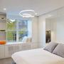 Modern Chandelier with Irregular Ring Pendant Lights 55W LED Adjustable Chandeliers Ceiling Light Fixture for Dining Room Bedroom Living Room White by HELYCH