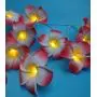 Fantasee 20 LED Pink Plumeria String Lights, Foam Artificial Plumeria Flower Lights Battery Operated Fairy Lights for Bedroom Home Wedding Hawaiian Luau Party Decor