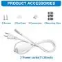 T8 LED Light Tube - 2FT, 14W, 1680lm, 4000K(Daylight Glow), Linkable Integrated Single Fixture, Clear Cover, V Shape, Utility Shop Light, Ceiling and Under Cabinet Light, Corded Electric (2 Pack)