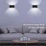Lightess Dimmable Wall Sconce Black Up Down Wall Lamps Modern Hardwired Wall Sconces 12W LED Hallway Wall Mounted Lighting for Bedroom Living Room Stair, Cool White Lightess Dimmable Wall Sconce Black Up Down Wall Lamps Modern Hardwired Wall Sconces 12W LED Hallway Wall Mounted Lighting for Bedroom Living Room Stair, Cool White