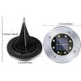 LCARED Solar Ground Lights,Disk Lights Outdoor Waterproof 8 LED Landscape Lighting Solar Powered Garden Lights for Pathway, Yard, Deck, Patio, Walkway (16 Packs Warm White) …