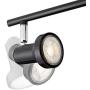 NOMA Track Lighting | Adjustable LED Ceiling Light Fixture| Perfect for Kitchen, Hallway, Living Room & Bedroom | Black, 3-Light Kit