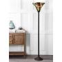 JONATHAN Y JYL8001A Williams Style 71'' Torchiere LED Floor Lamp, Tiffany, Traditional for Bedroom, Living Room, Bronze