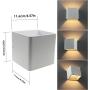 Ralbay Modern LED Wall Sconce Lighting Fixtures Aluminum 10W Warm White 3000k Up and Down Indoor Lighting for Living Room Bedroom Hallway Not Dimmable