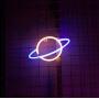 BeyonDecor LED Planet neon Signs for Wall Decoration Battery and USB Operated Aesthetic Room Decor neon Sign neon Lights for Kids Room, Bar, Living Room, Christmas, Party, Wedding, Halloween