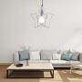 FL-63586 Macaron Color Drop Light, Creative Star Shaped Chandeliers, Modern Simple Pendant Lamp for Cafe, Bar, Restaurant (Grey)