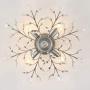 SEOL-LIGHT Vintage Sliver Grey Crystal Branches Chandeliers Ceiling Light Flush Mounted Fixture with 4 Light 160W 24.5''Dia for Bedroom,Living Room,Entryway SEOL-LIGHT Vintage Sliver Grey Crystal Branches Chandeliers Ceiling Light Flush Mounted Fixture with 4 Light 160W 24.5''Dia for Bedroom,Living Room,Entryway