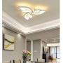 Modern Ceiling Lamps Bedroom LED Flush Mount Ceiling Light Dimmable with Remote Control Kitchen Island Decor Light Fixture Chandelier Flower Design for Living Room Dining Room Bathroom Hanging Lamp