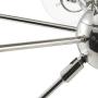 Ink+Ivy Paige Twelve Modern Chandeliers-Height Adjustable, Plated Finish, Glass Sphere Shades Pendant Sputnik Ligthing Lamp Ceiling Dining Room Lighting Fixtures Hanging, LED Compatible, Silver