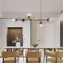 Modo Lighting Modern Ceiling Pendant Lighting Adjustable Chandelier 6-Light Lamp Globe Glass Hanging Light Fixture for Living Room Dining Room Bedroom Modo Lighting Modern Ceiling Pendant Lighting Adjustable Chandelier 6-Light Lamp Globe Glass Hanging Light Fixture for Living Room Dining Room Bedroom