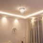 lifeholder Mini Chandelier, Crystal Chandelier Lighting, 2 Lights, Flush Mount Ceiling Light, H10.4 x W8.66 Modern Chandelier Lighting Fixture for Bedroom, Hallway, Bar, Kitchen, Bathroom