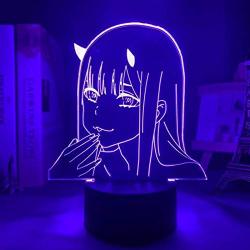 KATA Anime 3D Lamp Figure LED Night Light Kids Girls Gift Bedroom Decor Light Acrylic Christmas Lampara (Girl3)