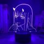 KATA Anime 3D Lamp Figure LED Night Light Kids Girls Gift Bedroom Decor Light Acrylic Christmas Lampara (Girl3)