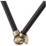 Wray Modern Wall Lamp Plug-in Set of 2 Black and Antique Brass for Bedroom Reading Living Room - 360 Lighting