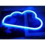 Cloud Neon Light, Cute Neon Cloud Sign, Battery or USB Powered Night Light as Wall Decor for Kids Room, Bedroom, Festival, Party (Blue)