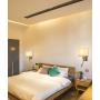 Liylan Modern Bedroom Led Wall Light , Hard-Wired Bedside Wall Sconce Reading Lamp with USB Port , Hotel Wall Mount Lighting Fixtures 3W 3000K Brushed Nickel Color