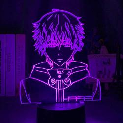 Decorative Lighting 3D Led Night Light Tokyo Ghoul Ken Kaneki Face Nightlight for Reading Room Decor Light Anime Gift for Birthday Table Lamp USB TAOZAI10
