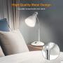 LEPOWER Metal Desk Lamp, Adjustable Goose Neck Table Lamp, Eye-Caring Study Desk Lamps for Bedroom, Study Room and Office (White)