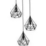 Dazhuan Antique Metal Pendant Lighting Fixtures Rustic Chandeliers Lamps with 3 Lights