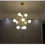 Sputnik Chandelier Lighting, Gold Mid Century Ceiling Lamp Modern Pendant Light Fixture Lighting Ceiling Light Fixture Lighting for Living Room Cafe Bar Dining Room (18 Light)