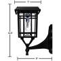 Gama Sonic GS-114B-FPW-BLK Prairie Bulb Lamp Outdoor Solar Light Fixture, Pole Pier & Wall Mount Kits, Black