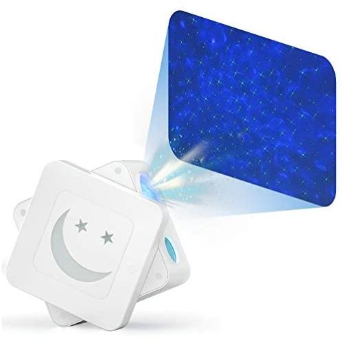 Pailun Star Projector Night Light, Green Starry Laser and Colorful Ocean Wave Projection Lamp with Voice Control, Adjustable Speed/Brightness Sky Projector for Party, Game Room, Home Theatre