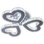 Modern 3 Heart Rings Crystal Chandelier Ceiling Light Fixture LED Pendant Lamp for Living Room Dinning Room Bedroom Indoor Lighting (Heart Cool White) Modern 3 Heart Rings Crystal Chandelier Ceiling Light Fixture LED Pendant Lamp for Living Room Dinning Room Bedroom Indoor Lighting (Heart Cool White)