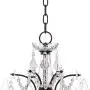 Beverly Dark Bronze Chandelier 26'' Wide Clear Crystal 6-Light Fixture for Dining Room House Foyer Kitchen Island Entryway Bedroom Living Room - Vienna Full Spectrum
