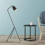 HAIXIANG Nordic Iron Living Room Tripod Floor Lamp Sofa Study Standing Lamp for Dining Room Bedside Rotatable Macarons Light Black