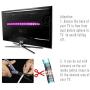 KINGLUX led Strip Lights,RGB Strips for HDTV 7 ft RGB USB Powered LED Light Strip with RF Remote,TV Backlight Kit for Flat Screen TV,5V RGB Strips