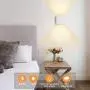 OOWOLF Sconce Set of 2 LED Wall Lamp, 3000K Warm White Up and Down Outdoor Indoor, Waterproof IP65 Aluminum LED Wall Lighting, Replaceable G9 LED Bulb, 100V-240V for Bathroom, Hallway, Patio White
