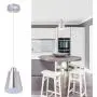 Modern Mini Hanging Pendant Light Brushed Nickel Kitchen Island Light Adjustable 1-Light Lighting Fixture Slope Ceiling Available 5.9 Metal Shade for Dining Room,Hallway,Bar,Christmas Gift,1 Pack