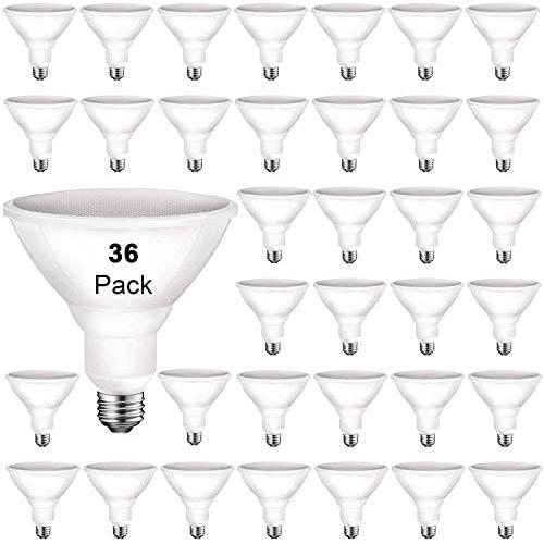 PAR38 LED Flood Outdoor Light Bulb, 5000K Daylight, 90 Watt Equivalent (11W), Wet Rated, 900LM, E26 Base, Non-Dimmable, UL, 6 Pack