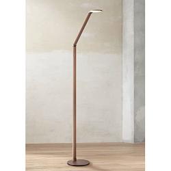 Magnum French Floor Lamp LED Adjustable French Bronze Dimmer Switch for Living Room Reading Bedroom Office - Possini Euro Design